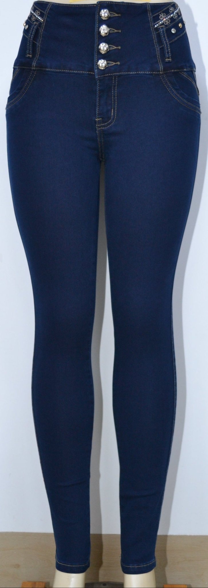 USC - F018 Sexy Anna Levante Cola Jeans - Untamed Sapphire Clothing Wholesale