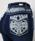 USC - F027 Sexy Daisy Levanta Cola Jeans - Untamed Sapphire Clothing Wholesale