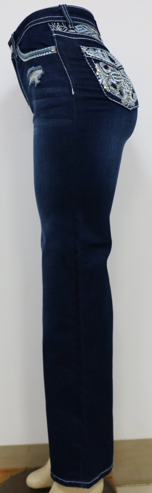 USC - F027 Sexy Daisy Levanta Cola Jeans - Untamed Sapphire Clothing Wholesale