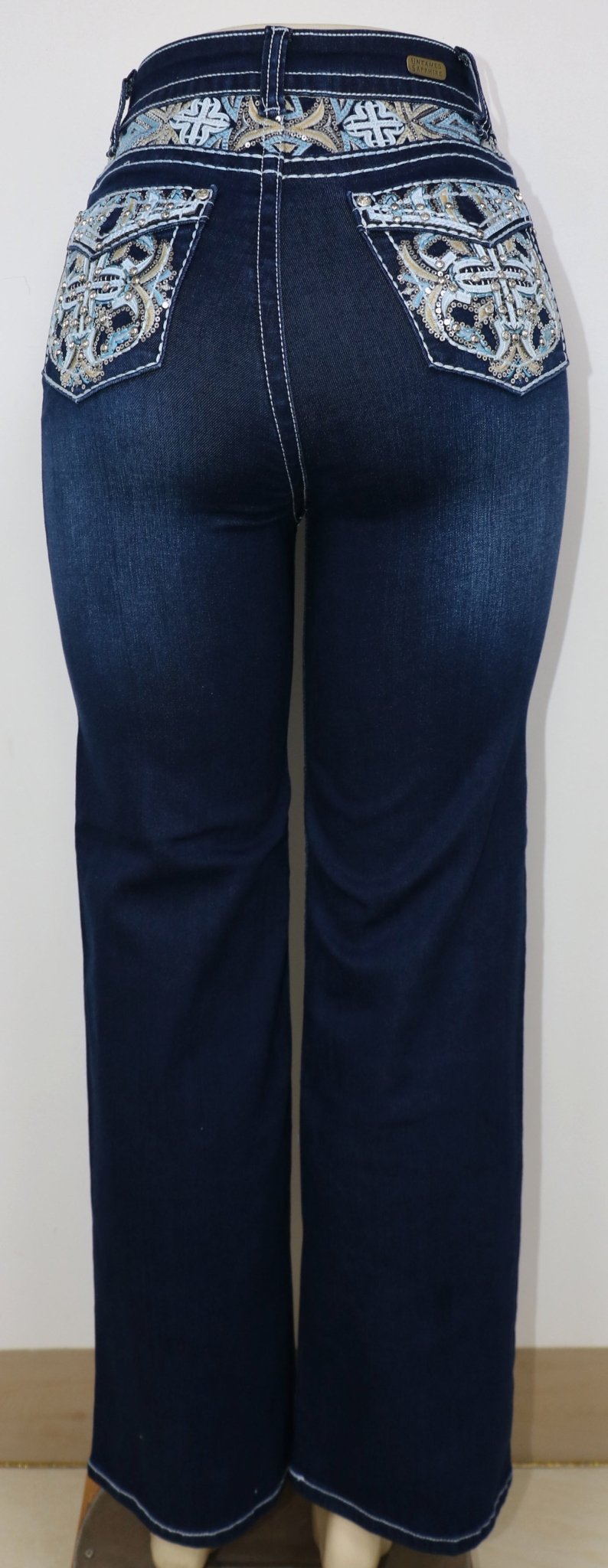 USC - F027 Sexy Daisy Levanta Cola Jeans - Untamed Sapphire Clothing Wholesale