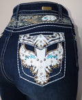 USC - F028 Sexy Loretta Levanta Cola Jeans - Untamed Sapphire Clothing Wholesale