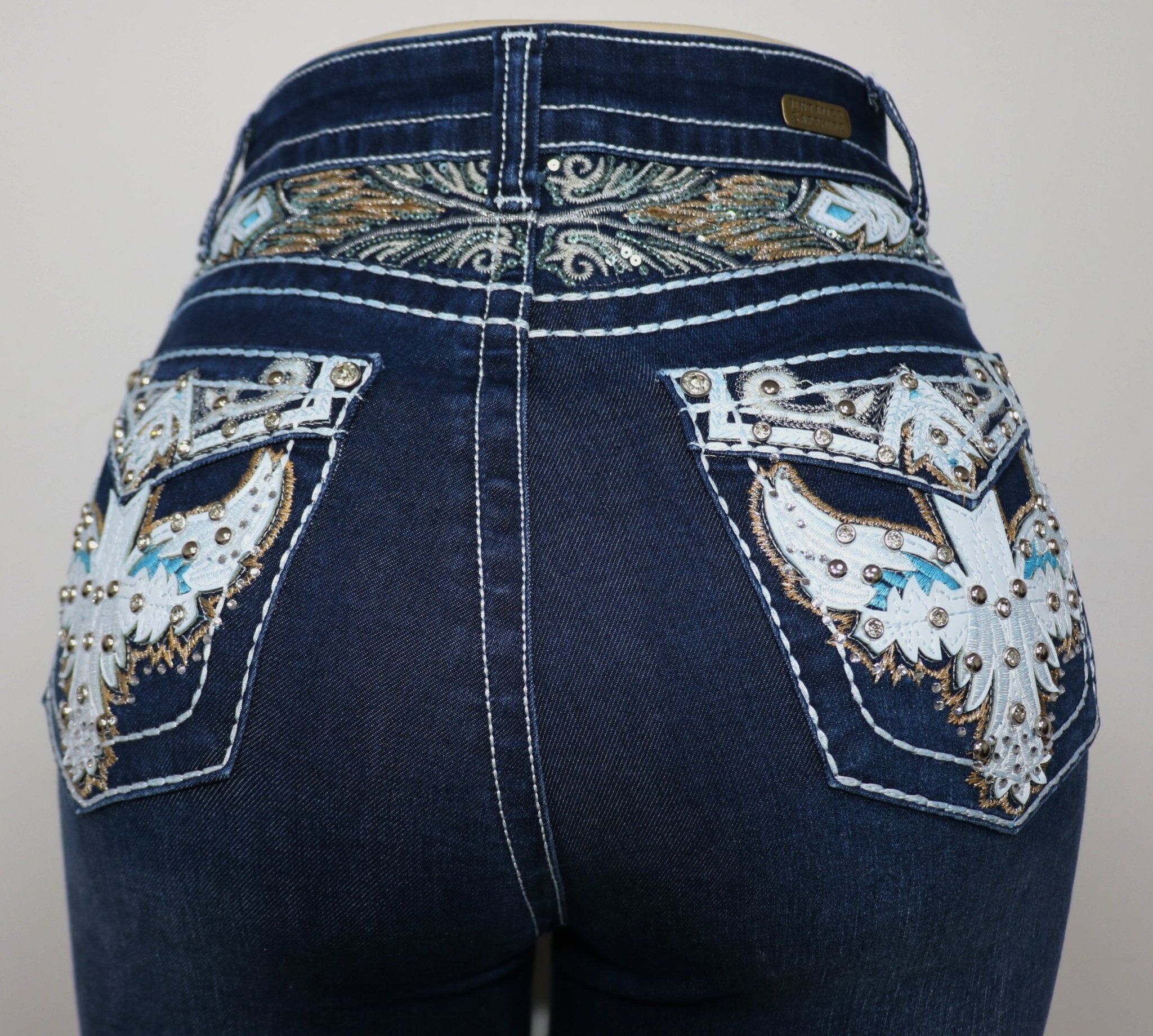 USC - F028 Sexy Loretta Levanta Cola Jeans - Untamed Sapphire Clothing Wholesale