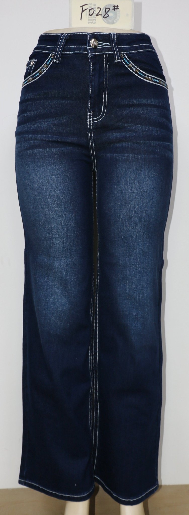 USC - F028 Sexy Loretta Levanta Cola Jeans - Untamed Sapphire Clothing Wholesale