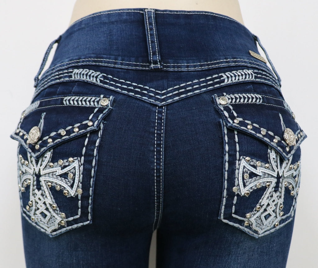 USC F030 Sexy White Tess Levanta Cola Jeans - Untamed Sapphire Clothing Wholesale