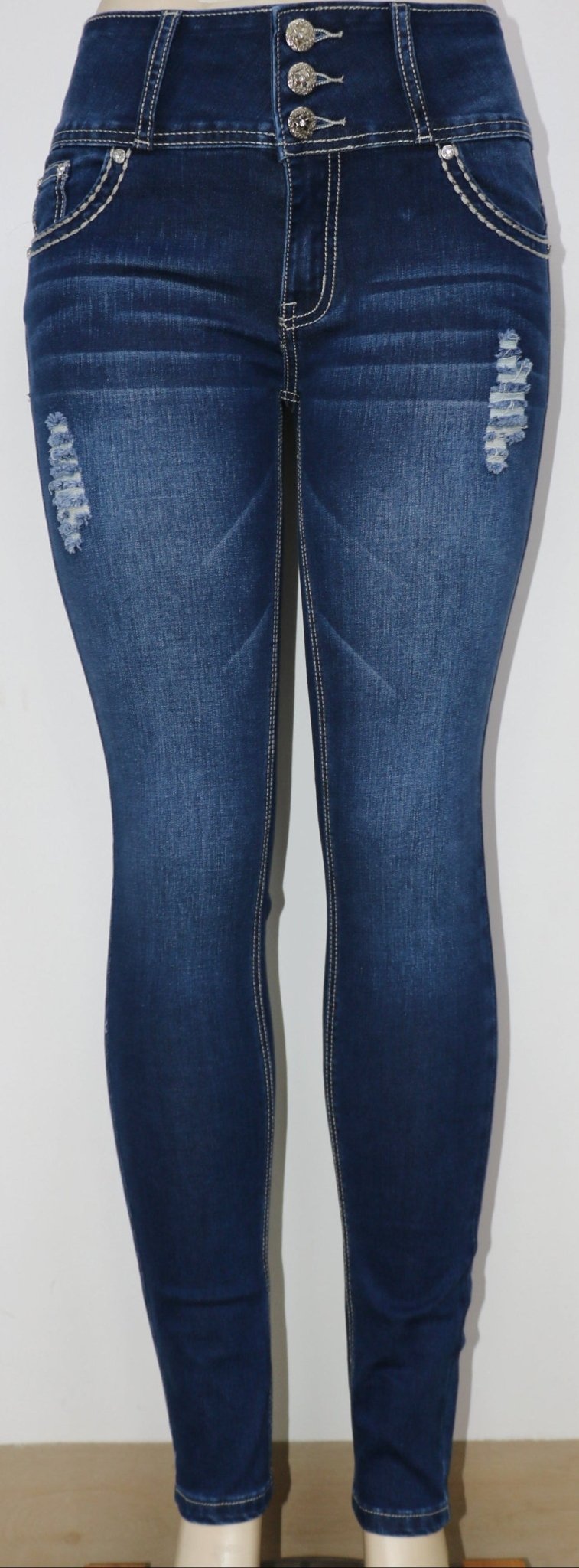USC F031 Sexy Weavy Jane Levanta Cola Jeans - Untamed Sapphire Clothing Wholesale