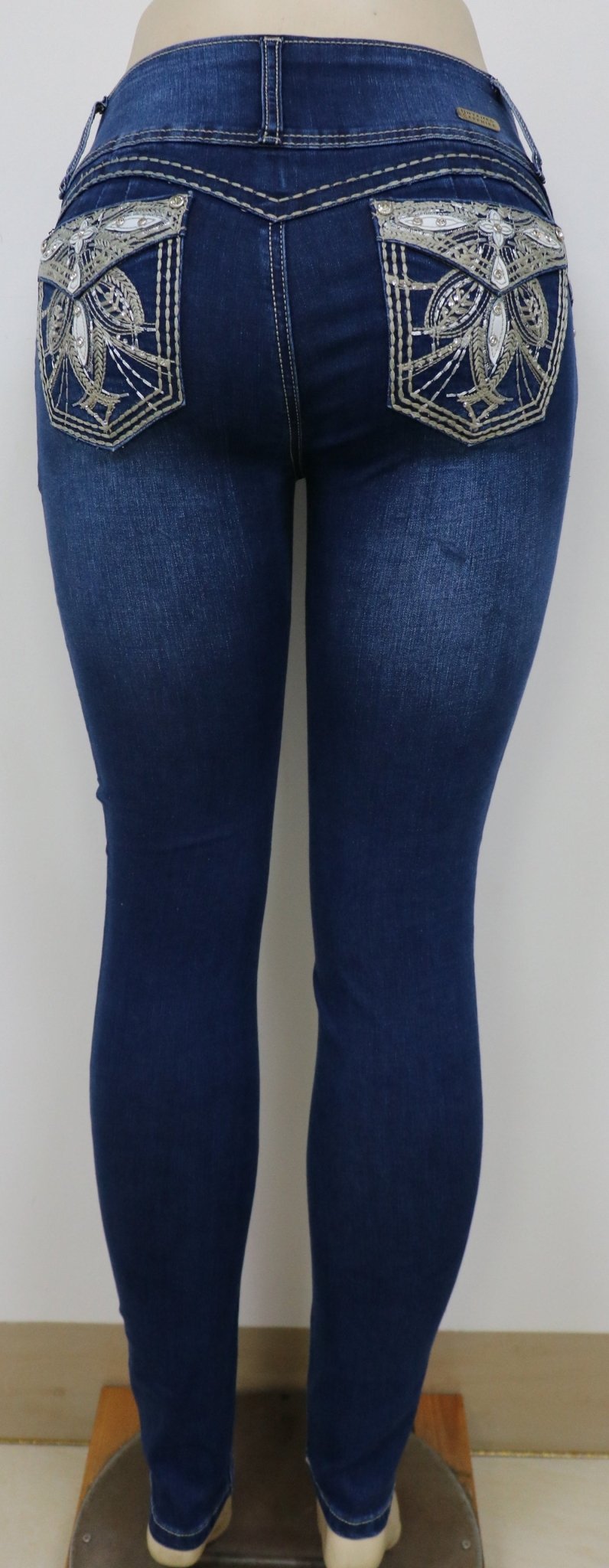 USC F031 Sexy Weavy Jane Levanta Cola Jeans - Untamed Sapphire Clothing Wholesale
