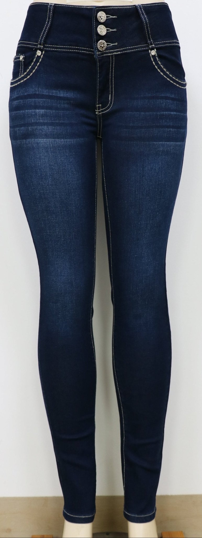 USC F033 Sexy Roxy Blue Levanta Cola Jeans - Untamed Sapphire Clothing Wholesale