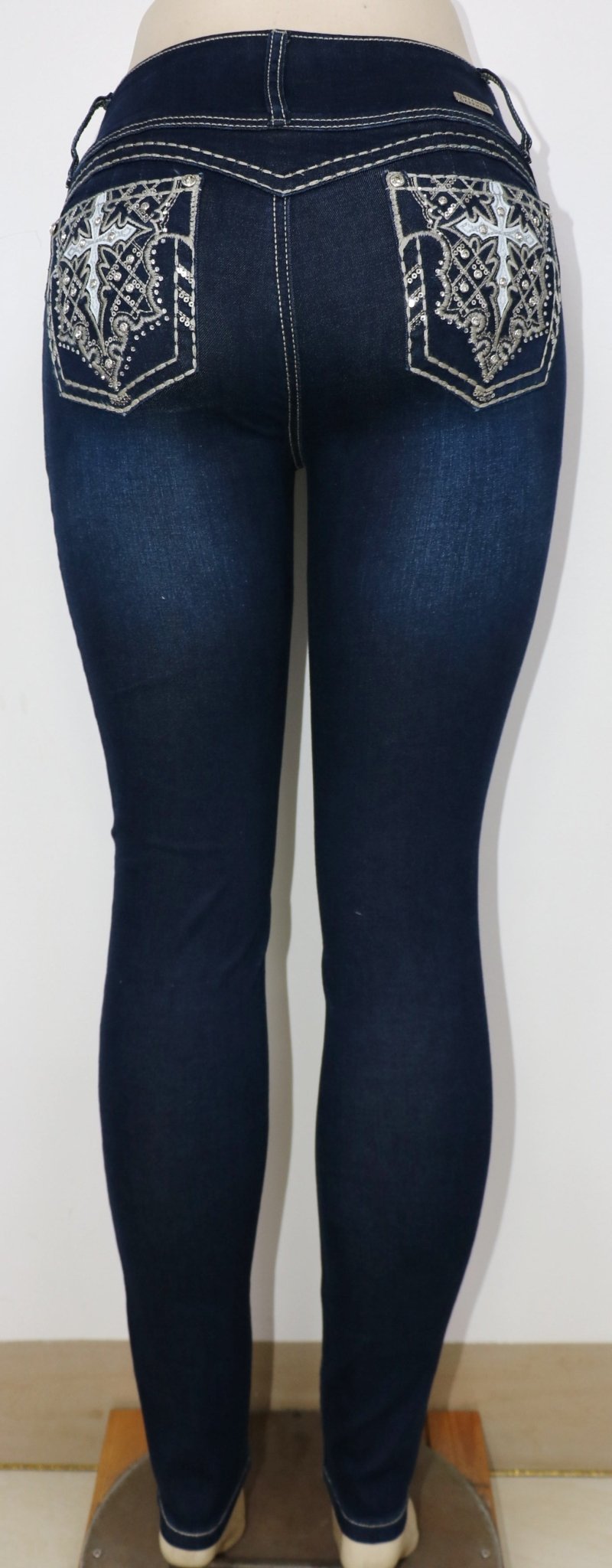 USC F033 Sexy Roxy Blue Levanta Cola Jeans - Untamed Sapphire Clothing Wholesale
