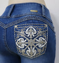 USC F035 Sexy Anna Levanta Cola Jeans - Untamed Sapphire Clothing Wholesale
