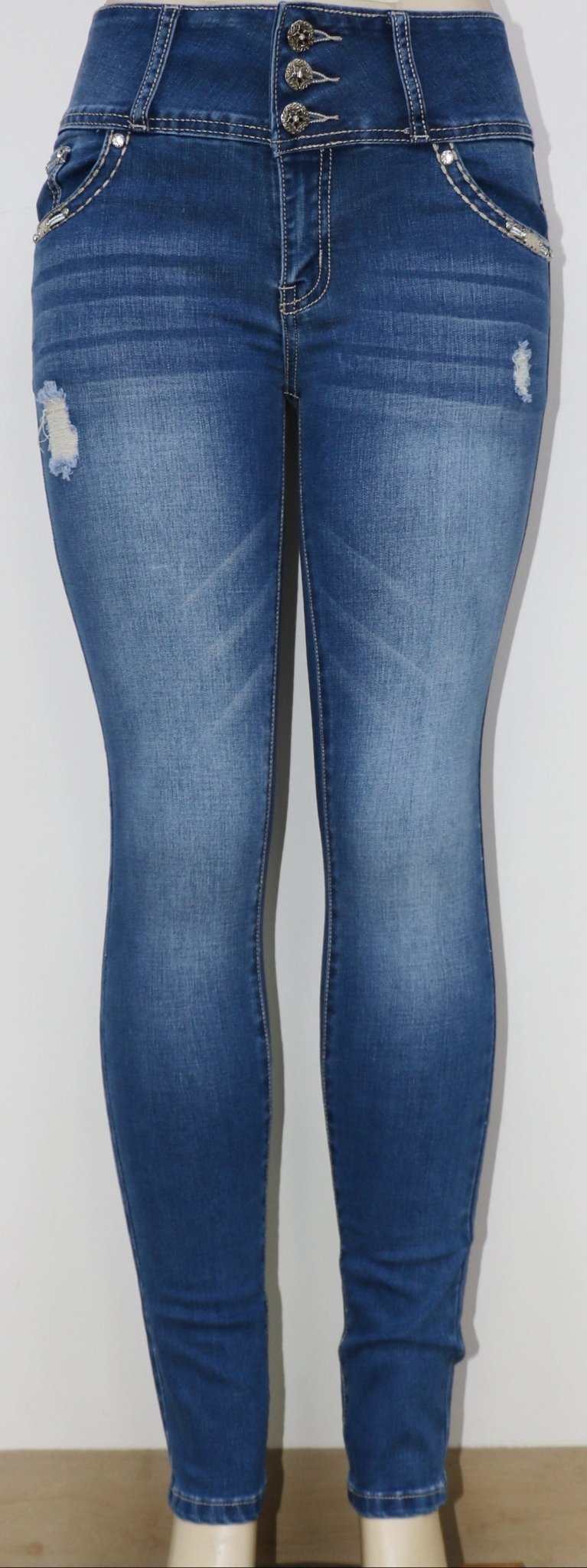 USC F035 Sexy Anna Levanta Cola Jeans - Untamed Sapphire Clothing Wholesale