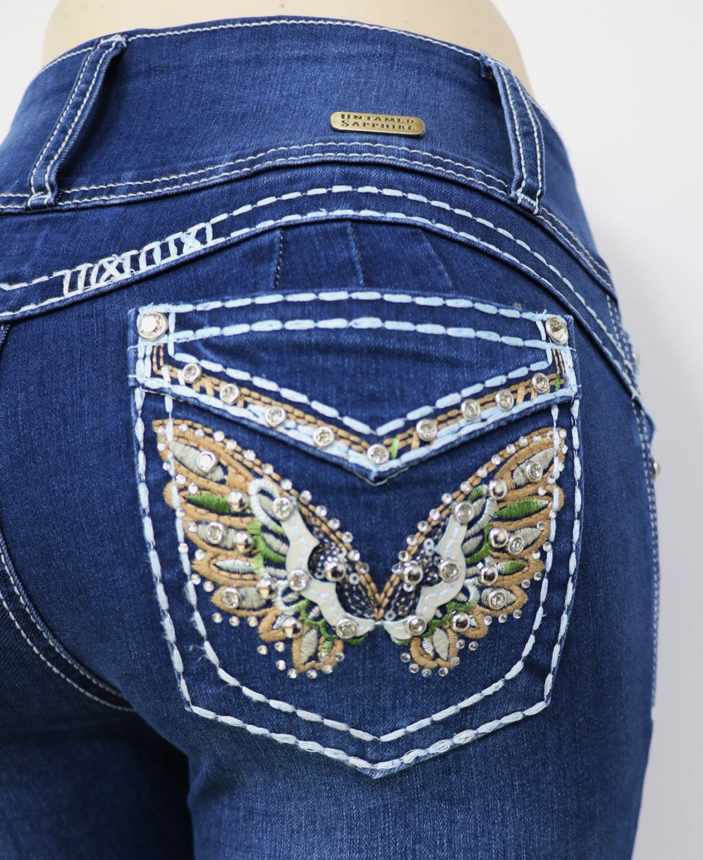 USC F037 Sexy Avery Levanta Cola Jeans - Untamed Sapphire Clothing Wholesale