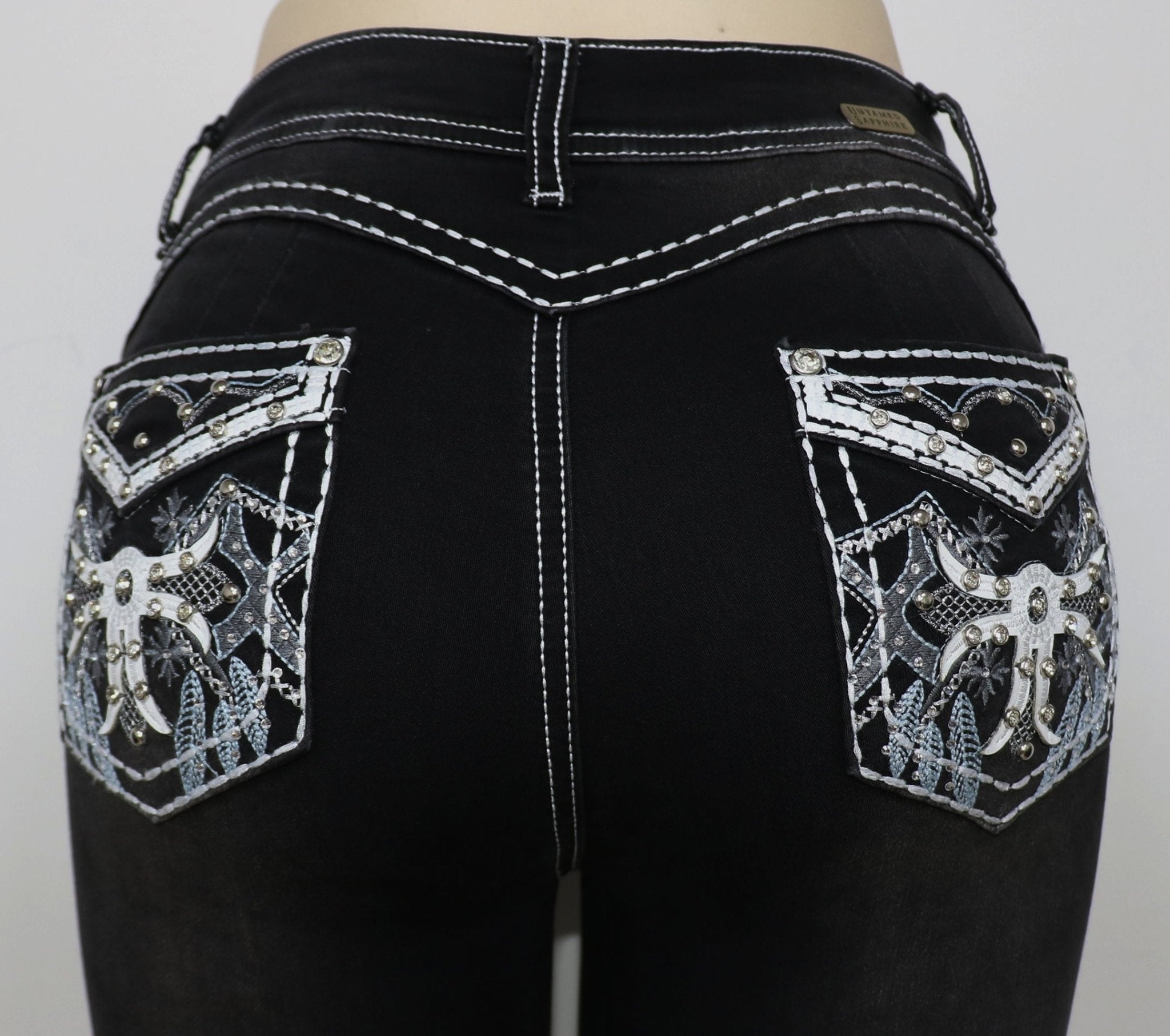 USC F051 Sexy Maya Levanta Cola Jeans - Untamed Sapphire Clothing Wholesale