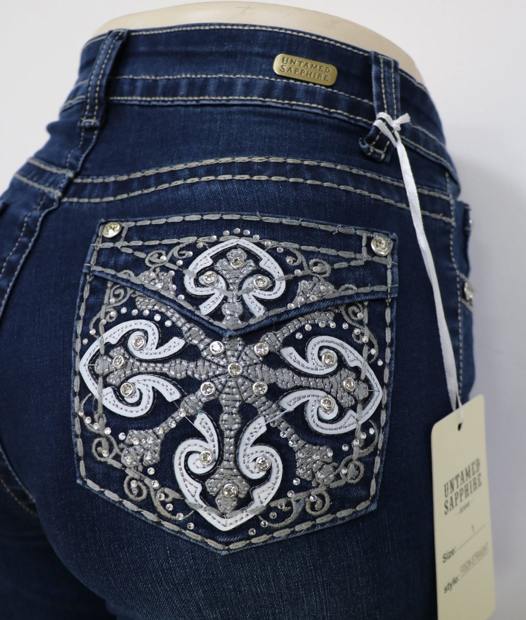 USC F052 Sexy Trinity Levanta Cola Jeans - Untamed Sapphire Clothing Wholesale