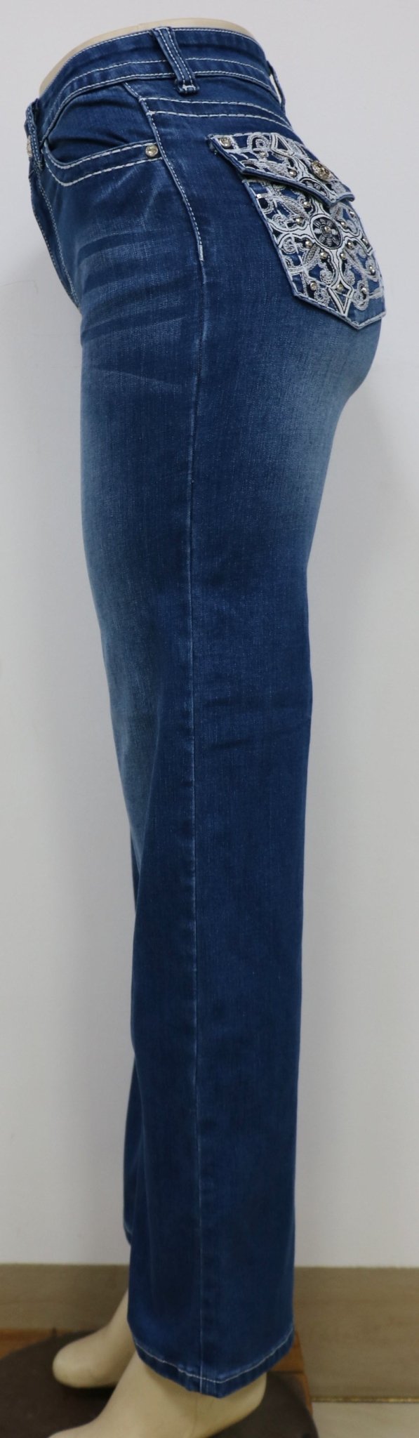 USC F053 Sexy Fiona Levanta Cola Jeans - Untamed Sapphire Clothing Wholesale