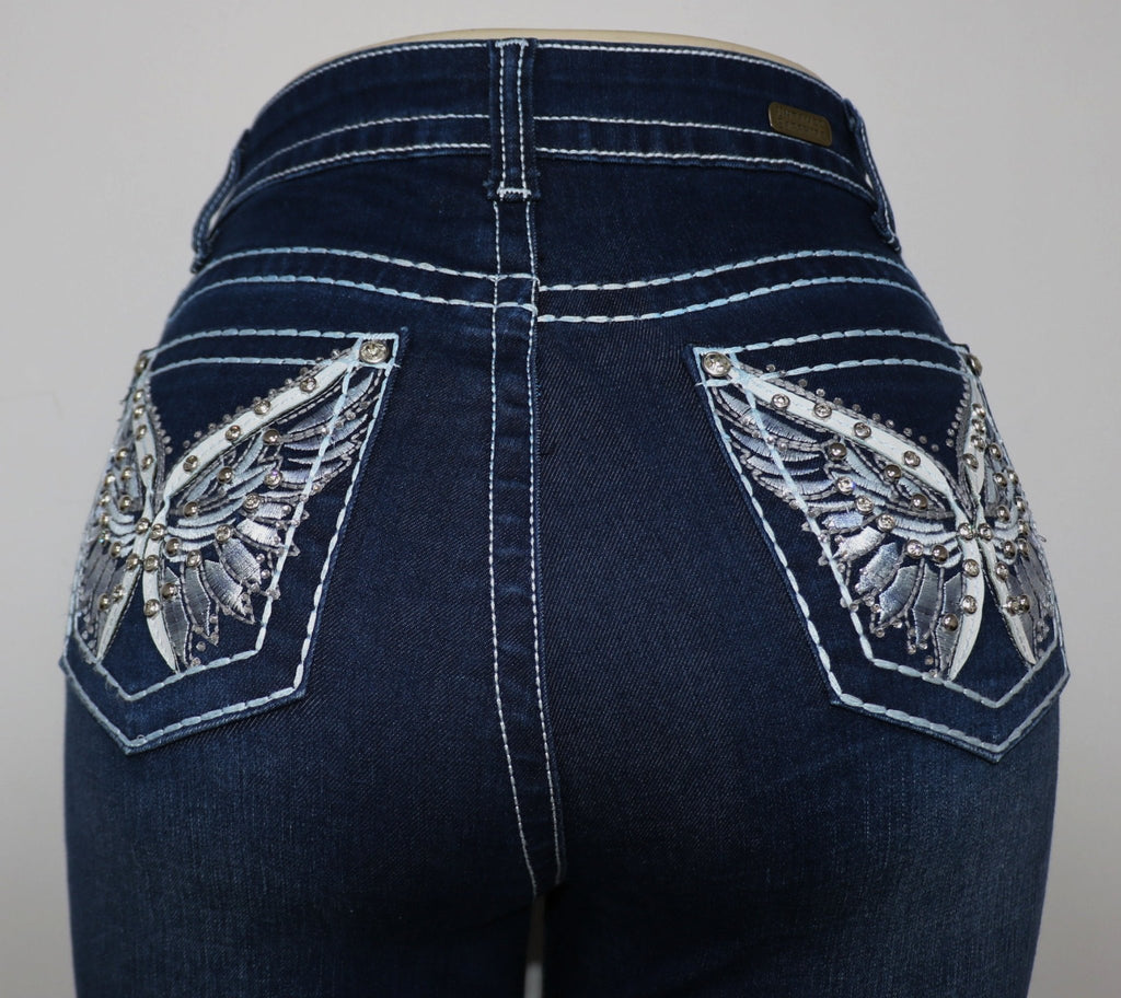 USC F056 Sexy White Bella Levanta Cola Jeans - Untamed Sapphire Clothing Wholesale