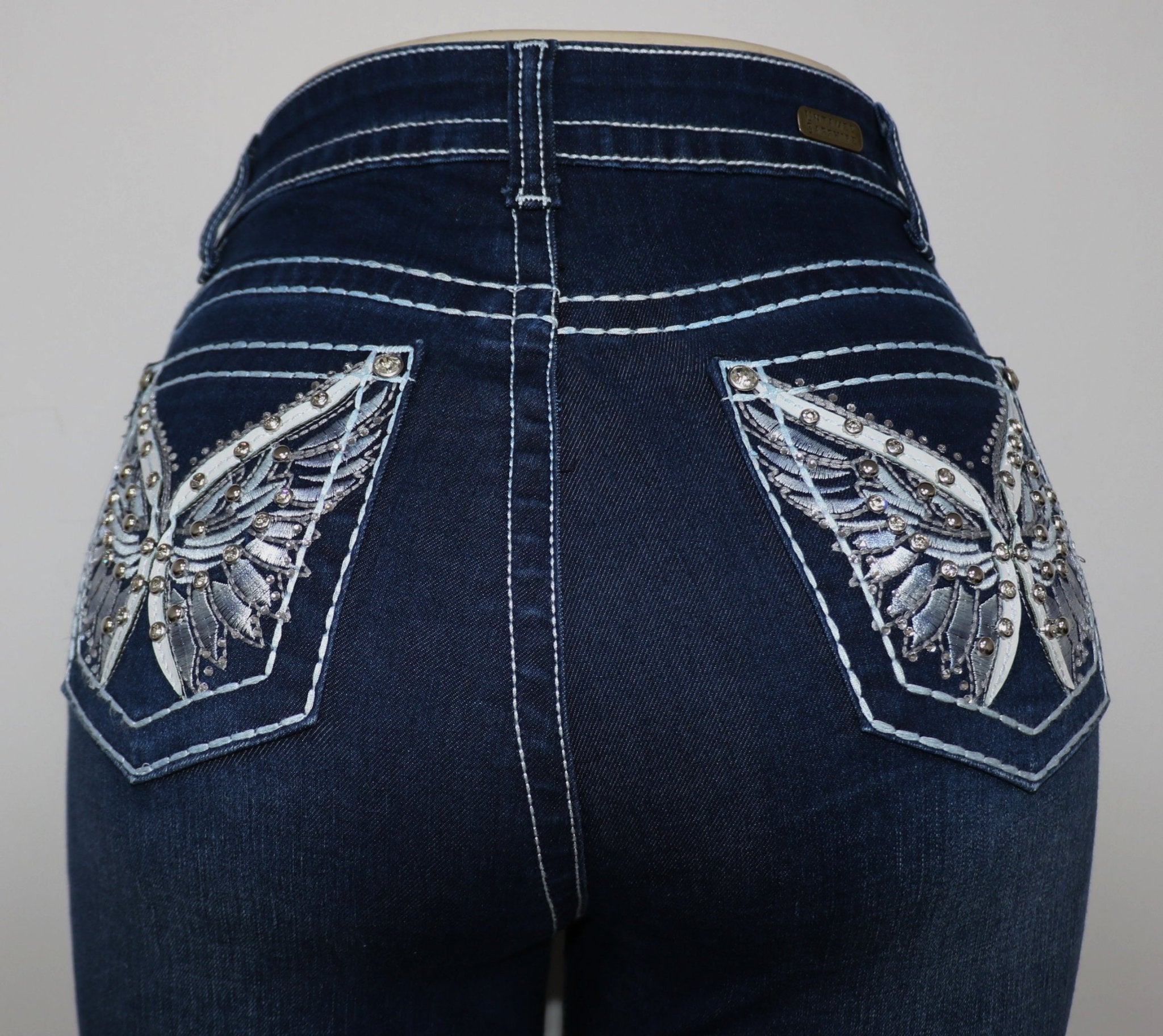 USC F056 Sexy White Bella Levanta Cola Jeans - Untamed Sapphire Clothing Wholesale