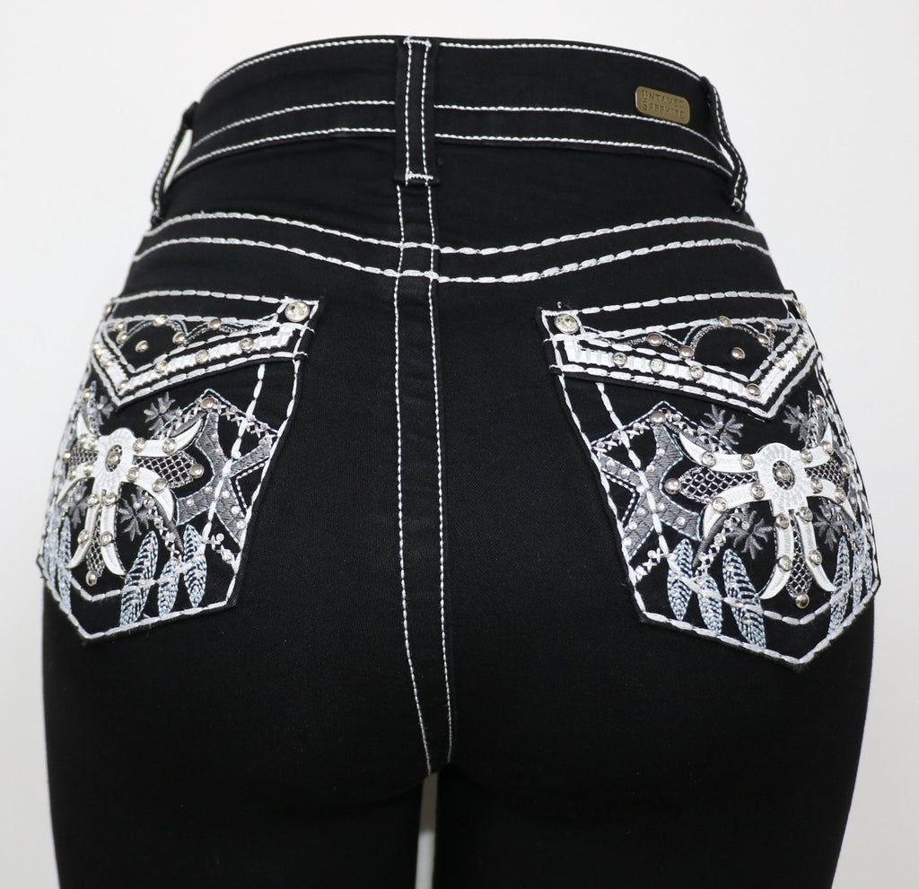 USC F058 Sexy Aztec Levanta Cola Jeans - Untamed Sapphire Clothing Wholesale