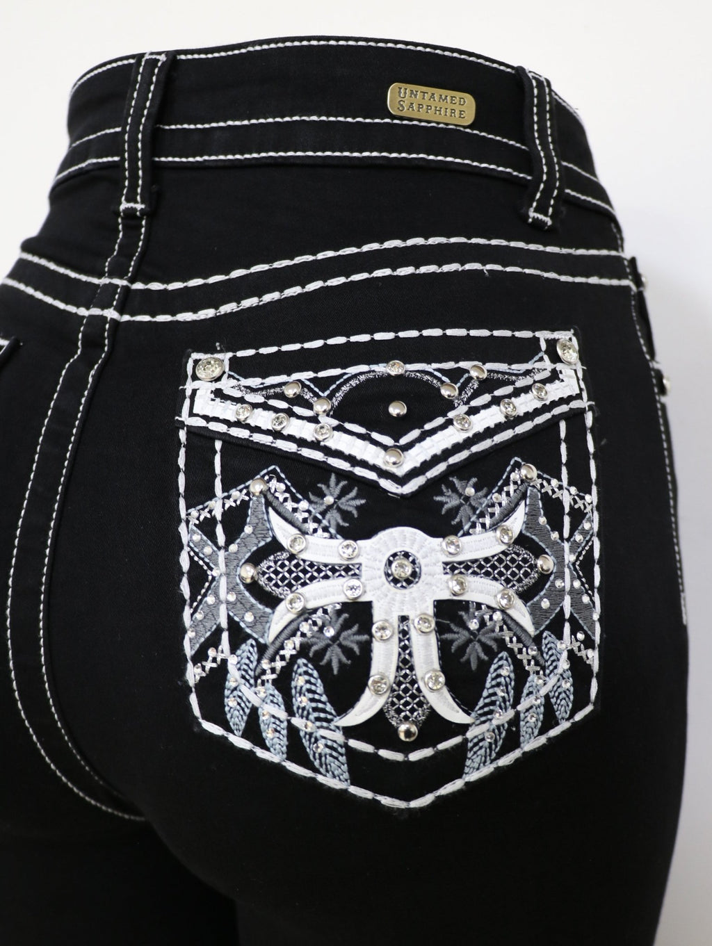 USC F058 Sexy Aztec Levanta Cola Jeans - Untamed Sapphire Clothing Wholesale