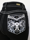USC F058 Sexy Aztec Levanta Cola Jeans - Untamed Sapphire Clothing Wholesale